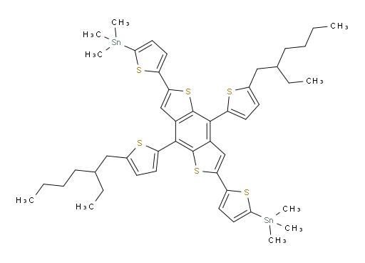 (5,5'-(4,8-bis(5-(2-ethylhexyl)thiophen-2-yl)benzo[1,2-b:4,5-b']dithiophene-2,6-diyl)bis(thiophene-5,2-diyl))bis(trimethylstannane)