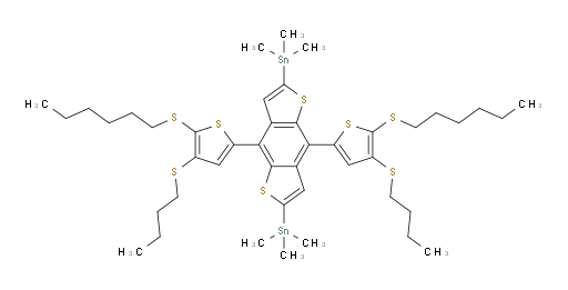 (4,8-bis(4-(butylthio)-5-(hexylthio)thiophen-2-yl)benzo[1,2-b:4,5-b']dithiophene-2,6-diyl)bis(trimethylstannane)