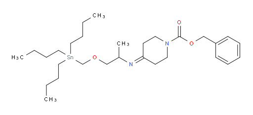 benzyl 4-((1-((tributylstannyl)methoxy)propan-2-yl)imino)piperidine-1-carboxylate