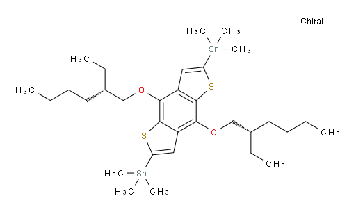 (4,8-bis(((S)-2-ethylhexyl)oxy)benzo[1,2-b:4,5-b']dithiophene-2,6-diyl)bis(trimethylstannane)