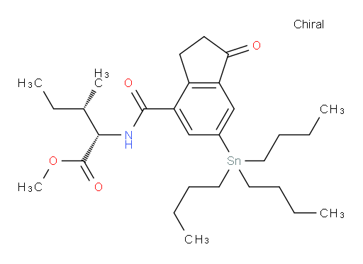 (2S,3S)-methyl 3-methyl-2-(1-oxo-6-(tributylstannyl)-2,3-dihydro-1H-indene-4-carboxamido)pentanoate