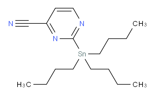2-(tributylstannyl)pyrimidine-4-carbonitrile