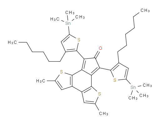 7,9-bis(3-hexyl-5-(trimethylstannyl)thiophen-2-yl)-2,5-dimethyl-8H-indeno[4,5-b:7,6-b']dithiophen-8-one