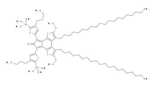 7,9-bis(4-butyl-5-(trimethylstannyl)thiophen-2-yl)-3,4-diicosyl-2,5-dimethoxy-8H-indeno[4,5-b:7,6-b']dithiophen-8-one