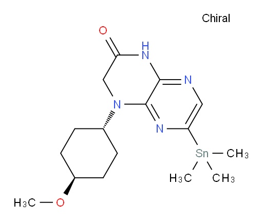 4-((1r,4r)-4-methoxycyclohexyl)-6-(trimethylstannyl)-3,4-dihydropyrazino[2,3-b]pyrazin-2(1H)-one