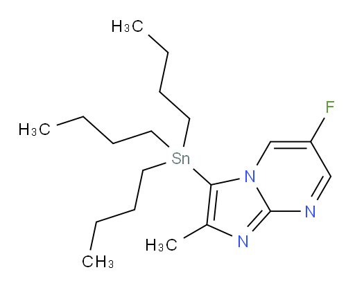 6-氟-2-甲基-3-(三丁基锡基)咪唑并[1,2-a]嘧啶
