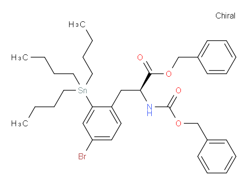 (S)-benzyl 2-(((benzyloxy)carbonyl)amino)-3-(4-bromo-2-(tributylstannyl)phenyl)propanoate