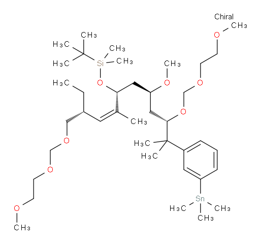 (9R,12R,Z)-9-ethyl-12-((2S,4S)-2-methoxy-4-((2-methoxyethoxy)methoxy)-5-methyl-5-(3-(trimethylstannyl)phenyl)hexyl)-11,14,14,15,15-pentamethyl-2,5,7,13-tetraoxa-14-silahexadec-10-ene