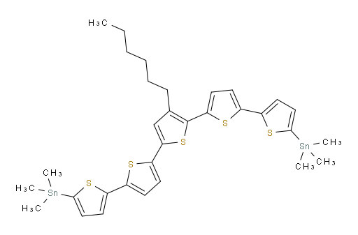 (3''-hexyl-[2,2':5',2'':5'',2''':5''',2''''-quinquethiophene]-5,5''''-diyl)bis(trimethylstannane)