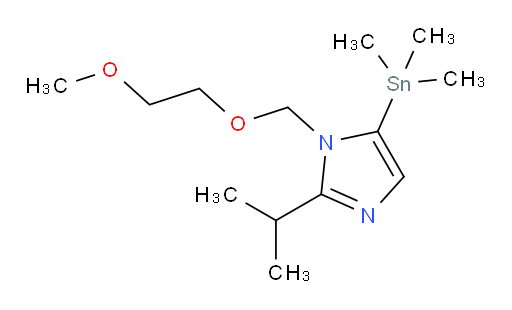 2-isopropyl-1-((2-methoxyethoxy)methyl)-5-(trimethylstannyl)-1H-imidazole
