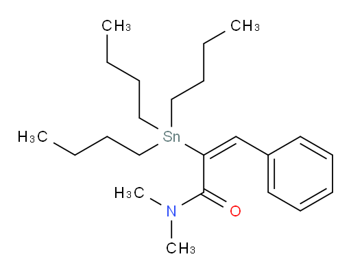 (E)-N,N-dimethyl-3-phenyl-2-(tributylstannyl)acrylamide