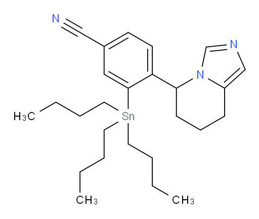 4-(5,6,7,8-tetrahydroimidazo[1,5-a]pyridin-5-yl)-3-(tributylstannyl)benzonitrile