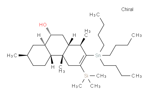 (1R,4aR,4bR,7R,8aR,9R,10aR)-1,4a,7-trimethyl-2-(tributylstannyl)-3-(trimethylsilyl)-1,4,4a,4b,5,6,7,8,8a,9,10,10a-dodecahydrophenanthren-9-ol