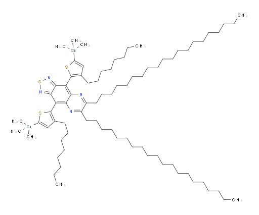6,7-diicosyl-4,9-bis(3-octyl-5-(trimethylstannyl)thiophen-2-yl)-[1,2,5]thiadiazolo[3,4-g]quinoxaline