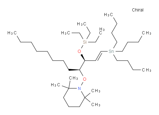 2,2,6,6-tetramethyl-1-(((3S,4S,E)-1-(tributylstannyl)-3-((triethylsilyl)oxy)dodec-1-en-4-yl)oxy)piperidine