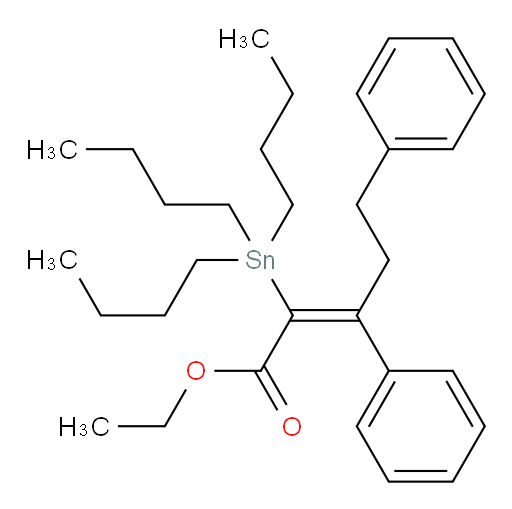 (E)-ethyl 3,5-diphenyl-2-(tributylstannyl)pent-2-enoate