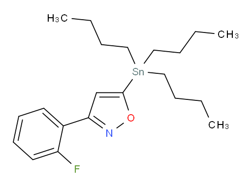 3-(2-fluorophenyl)-5-(tributylstannyl)isoxazole