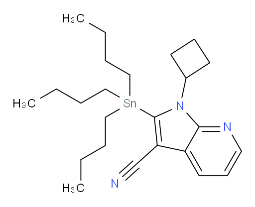 1-cyclobutyl-2-(tributylstannyl)-1H-pyrrolo[2,3-b]pyridine-3-carbonitrile