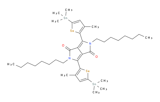 3,6-bis(3-methyl-5-(trimethylstannyl)selenophen-2-yl)-2,5-dioctylpyrrolo[3,4-c]pyrrole-1,4(2H,5H)-dione