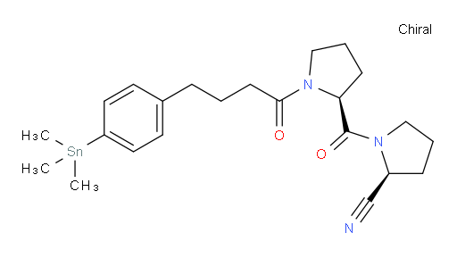 (S)-1-((S)-1-(4-(4-(trimethylstannyl)phenyl)butanoyl)pyrrolidine-2-carbonyl)pyrrolidine-2-carbonitrile