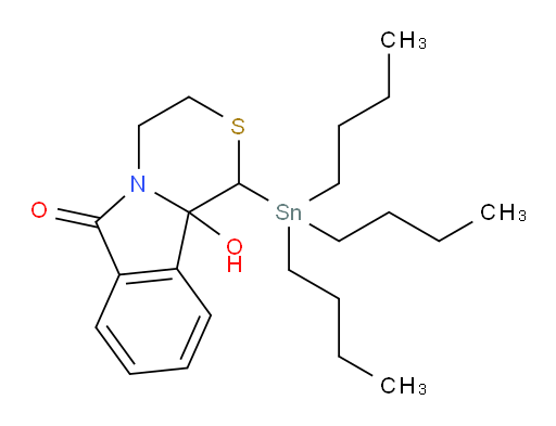 10b-hydroxy-1-(tributylstannyl)-3,4-dihydro-1H-[1,4]thiazino[3,4-a]isoindol-6(10bH)-one