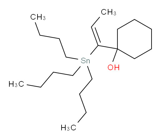 (E)-1-(1-(tributylstannyl)prop-1-en-1-yl)cyclohexanol