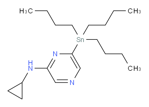 N-cyclopropyl-6-(tributylstannyl)pyrazin-2-amine