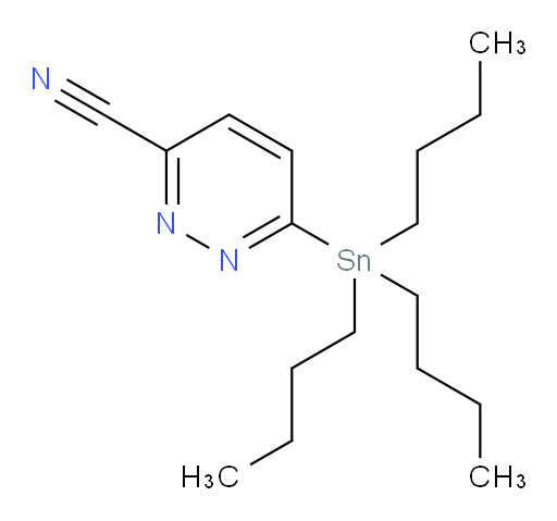 6-(tributylstannyl)pyridazine-3-carbonitrile