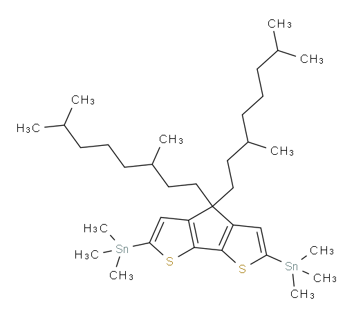 (4,4-bis(3,7-dimethyloctyl)-4H-cyclopenta[1,2-b:5,4-b']dithiophene-2,6-diyl)bis(trimethylstannane)