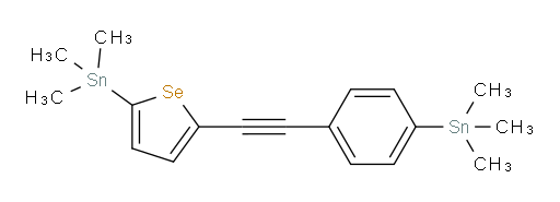 trimethyl(5-((4-(trimethylstannyl)phenyl)ethynyl)selenophen-2-yl)stannane