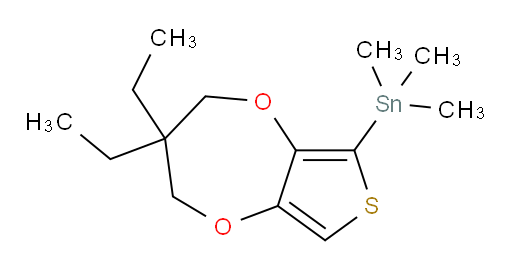 (3,3-diethyl-3,4-dihydro-2H-thieno[3,4-b][1,4]dioxepin-6-yl)trimethylstannane