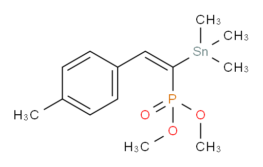 (E)-dimethyl (2-(p-tolyl)-1-(trimethylstannyl)vinyl)phosphonate