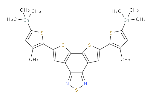 5,8-bis(3-methyl-5-(trimethylstannyl)thiophen-2-yl)dithieno[3',2':3,4;2'',3'':5,6]benzo[1,2-c][1,2,5]thiadiazole