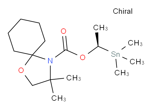 (R)-1-(trimethylstannyl)ethyl 3,3-dimethyl-1-oxa-4-azaspiro[4.5]decane-4-carboxylate