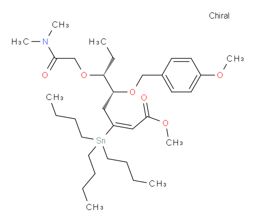 (5R,6R,E)-methyl 6-(2-(dimethylamino)-2-oxoethoxy)-5-((4-methoxybenzyl)oxy)-3-(tributylstannyl)oct-2-enoate