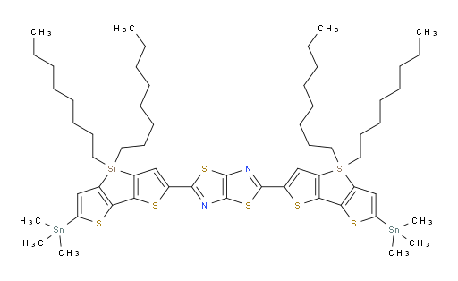 2,5-bis(4,4-dioctyl-6-(trimethylstannyl)-4H-silolo[3,2-b:4,5-b']dithiophen-2-yl)thiazolo[5,4-d]thiazole
