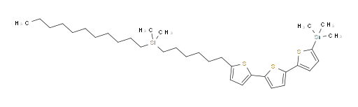 dimethyl(6-(5''-(trimethylstannyl)-[2,2':5',2''-terthiophen]-5-yl)hexyl)(undecyl)silane