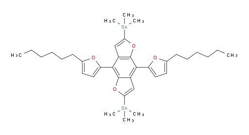 (4,8-bis(5-hexylfuran-2-yl)benzo[1,2-b:4,5-b']difuran-2,6-diyl)bis(trimethylstannane)