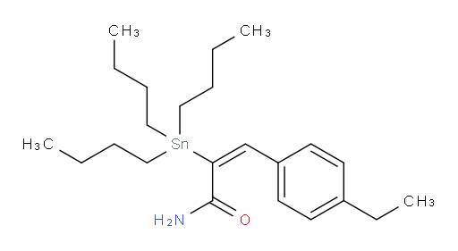 (E)-3-(4-ethylphenyl)-2-(tributylstannyl)acrylamide