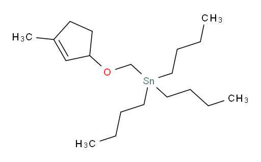 tributyl(((3-methylcyclopent-2-en-1-yl)oxy)methyl)stannane