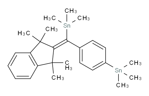 trimethyl((1,1,3,3-tetramethyl-1H-inden-2(3H)-ylidene)(4-(trimethylstannyl)phenyl)methyl)stannane