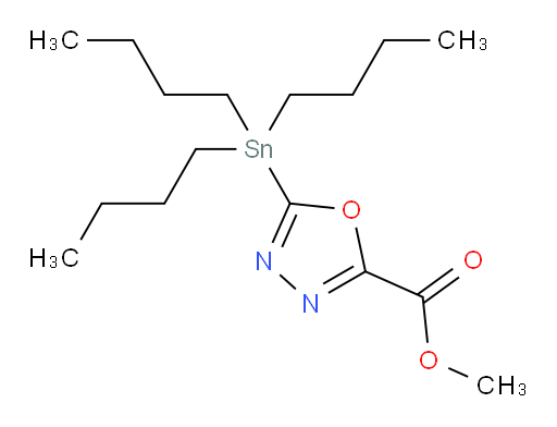 methyl 5-(tributylstannyl)-1,3,4-oxadiazole-2-carboxylate