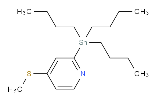 4-(methylthio)-2-(tributylstannyl)pyridine