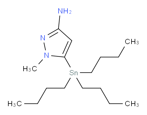1-methyl-5-(tributylstannyl)-1H-pyrazol-3-amine