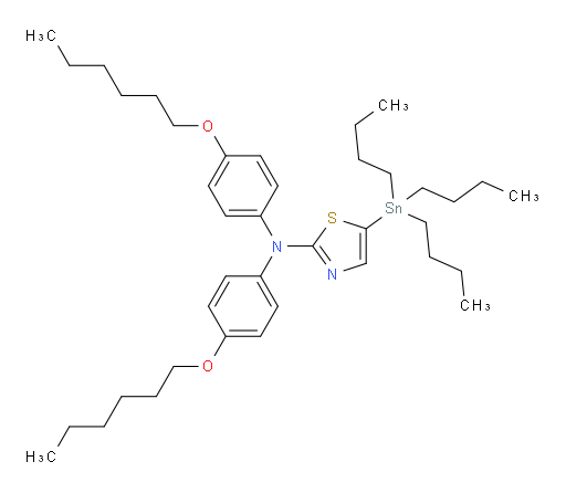 N,N-bis(4-(hexyloxy)phenyl)-5-(tributylstannyl)thiazol-2-amine