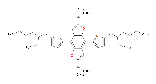 (4,8-bis(5-(2-ethylhexyl)thiophen-2-yl)benzo[1,2-b:4,5-b']difuran-2,6-diyl)bis(trimethylstannane)