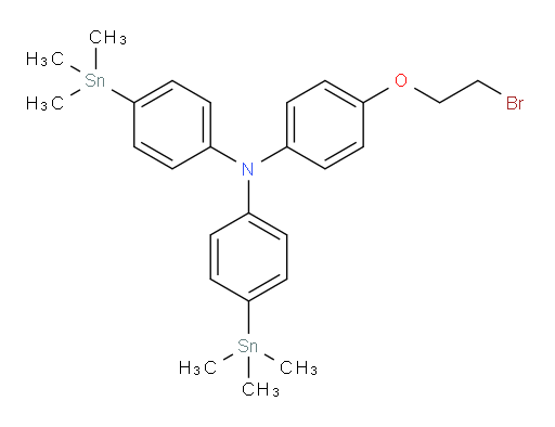 4-(2-溴乙氧基)-N,N-双(4-(三甲基锡基)苯基)苯胺