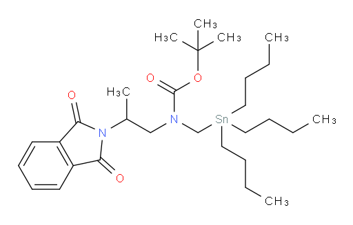 tert-butyl (2-(1,3-dioxoisoindolin-2-yl)propyl)((tributylstannyl)methyl)carbamate