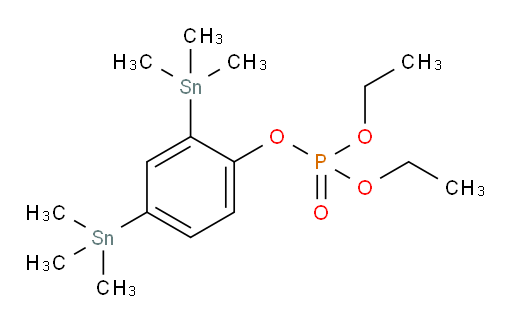 2,4-bis(trimethylstannyl)phenyl diethyl phosphate