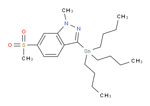 1-methyl-6-(methylsulfonyl)-3-(tributylstannyl)-1H-indazole